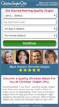 Mobile Screenshot of christiansinglesonly.com